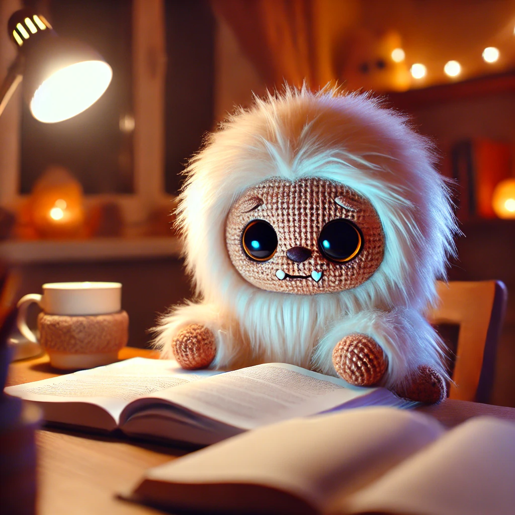 Yeti studying